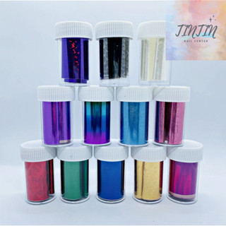 Kit 12 Fitas Foil Unhas Adesivo Decoração