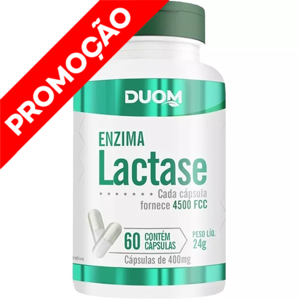 Lactase (Enzima) - 60 Cápsulas 400mg - Duom