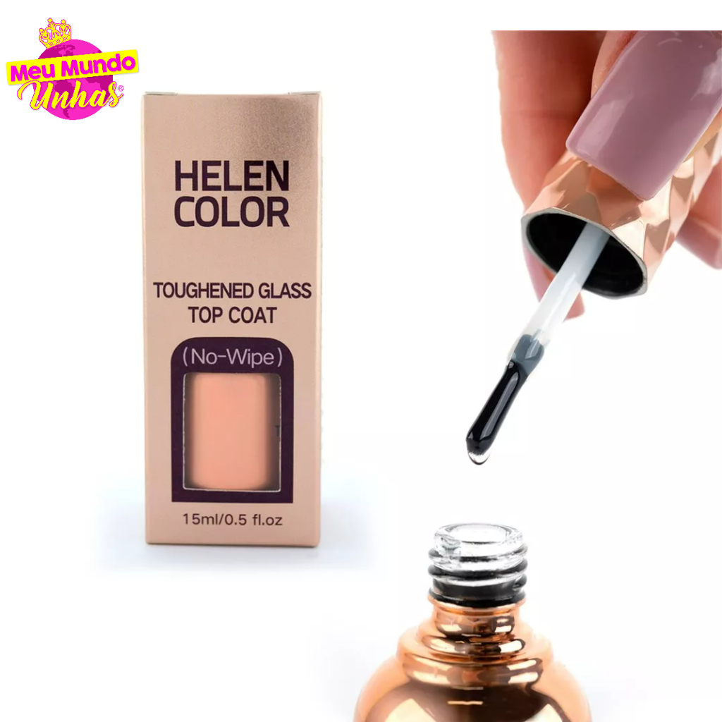 Top Coat Toughened Glass Anti-Risco - Helen Color