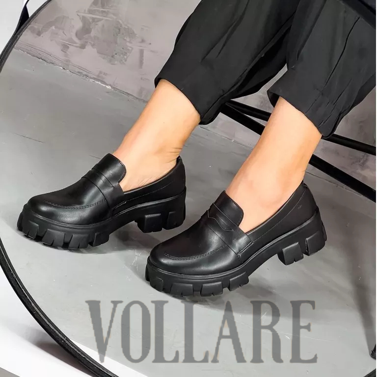 Mocassim Feminino Tratorado Preto / off white / branco Promoção Promoção