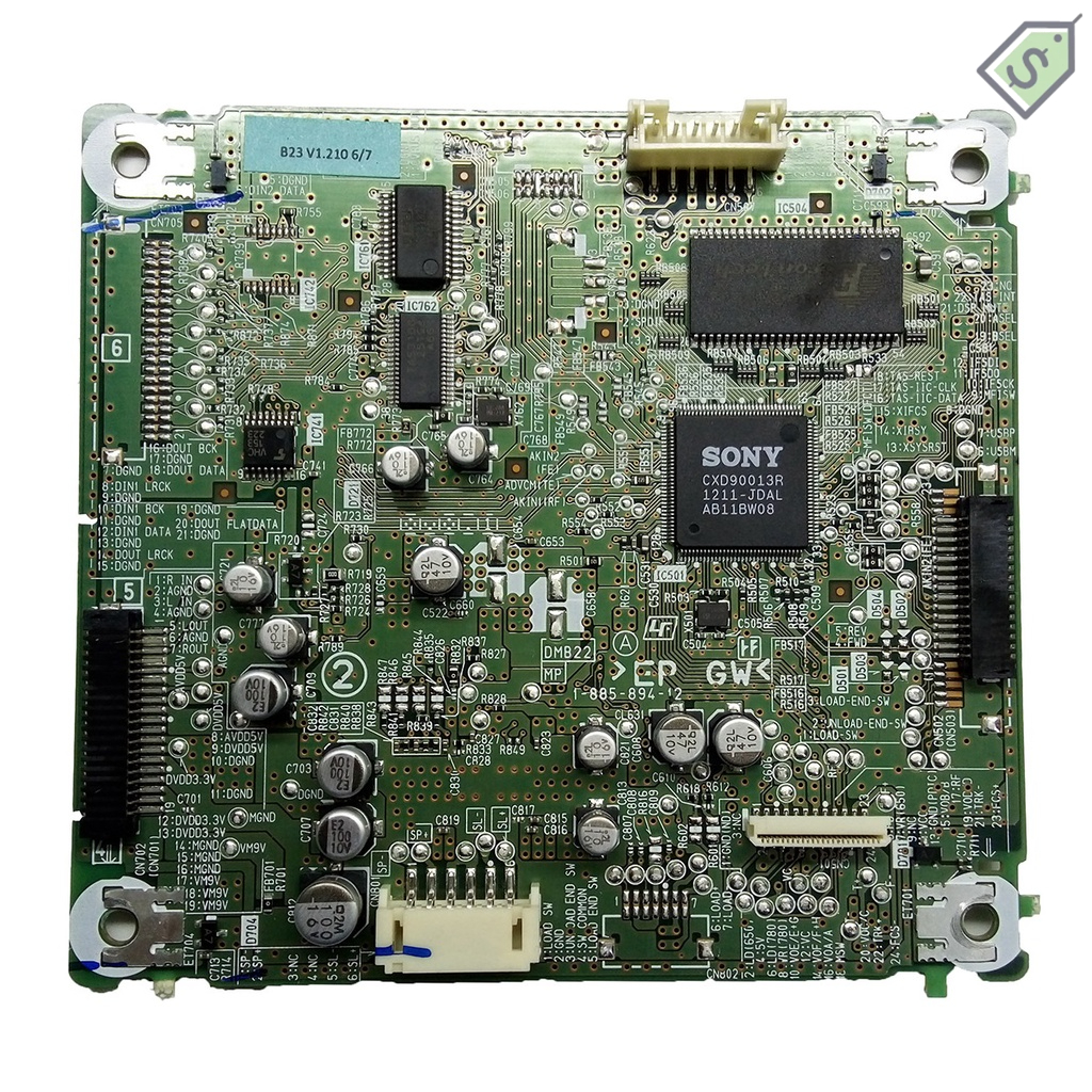 Placa Logica Cd para reposição so Som Sony Mhc-gpx5 Gpx7