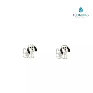 Brinco infantil ou segundo furo cachorrinho prata 925