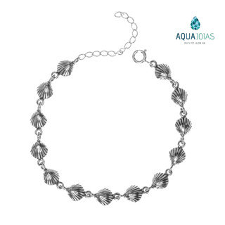 Pulseira Bali Conchas do Mar em Prata 925