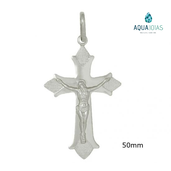 Pingente cruz portuguesa grande 5cm prata 925 em Oferta na Shopee
