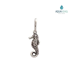 Pingente em prata 925 cavalo marinho bali mini