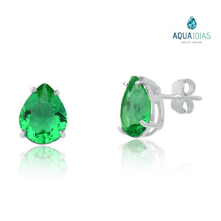 Brinco Gota Zirconia Galeria Esmeralda