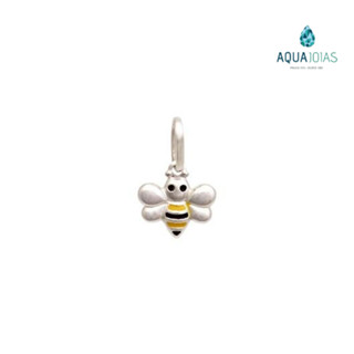 Pingente abelha prata 925 8mm x 10mm