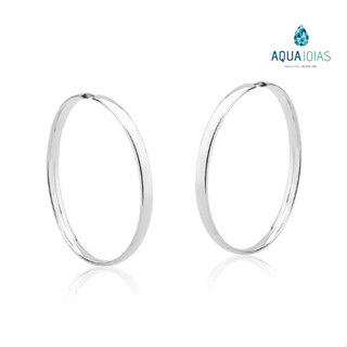Brinco argola redonda larga 3,8cm x 4mm