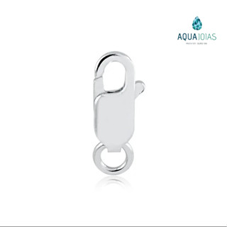 Fecho Mosquetão 13mm Acabamento Resistente Prata 925