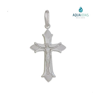 Pingente crucifixo médio 20x30mm prata 925