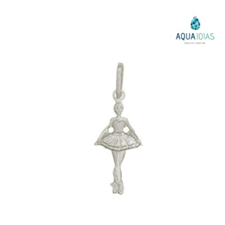 Pingente bailarina em prata 925 em Oferta na Shopee