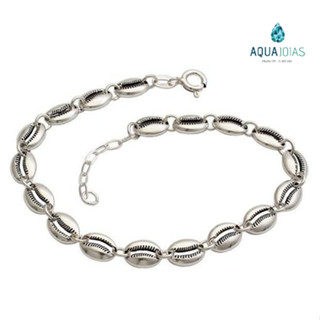Pulseira Bali Buzios em Prata 925