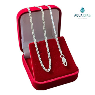 Corrente Masculina Piastrine 60cm 2mm prata 925