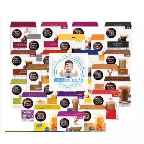 Dolce Gusto Caixa 16 Cápsulas Diversos Sabores Nescafé