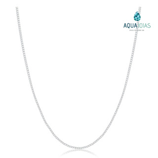 Corrente prata 925 fina 1,5mm cordão 60cm - prata 925 original
