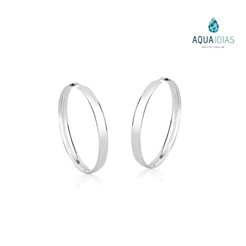 Argola prata 925 redonda 22mm pequena