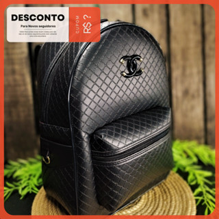 Mochila 𝐂𝐇 𝐌𝐀𝐓𝐀𝐋𝐀𝐂𝐄 Blogueira Bolsa Feminina Masculina Fashion Adulto Escola Grande