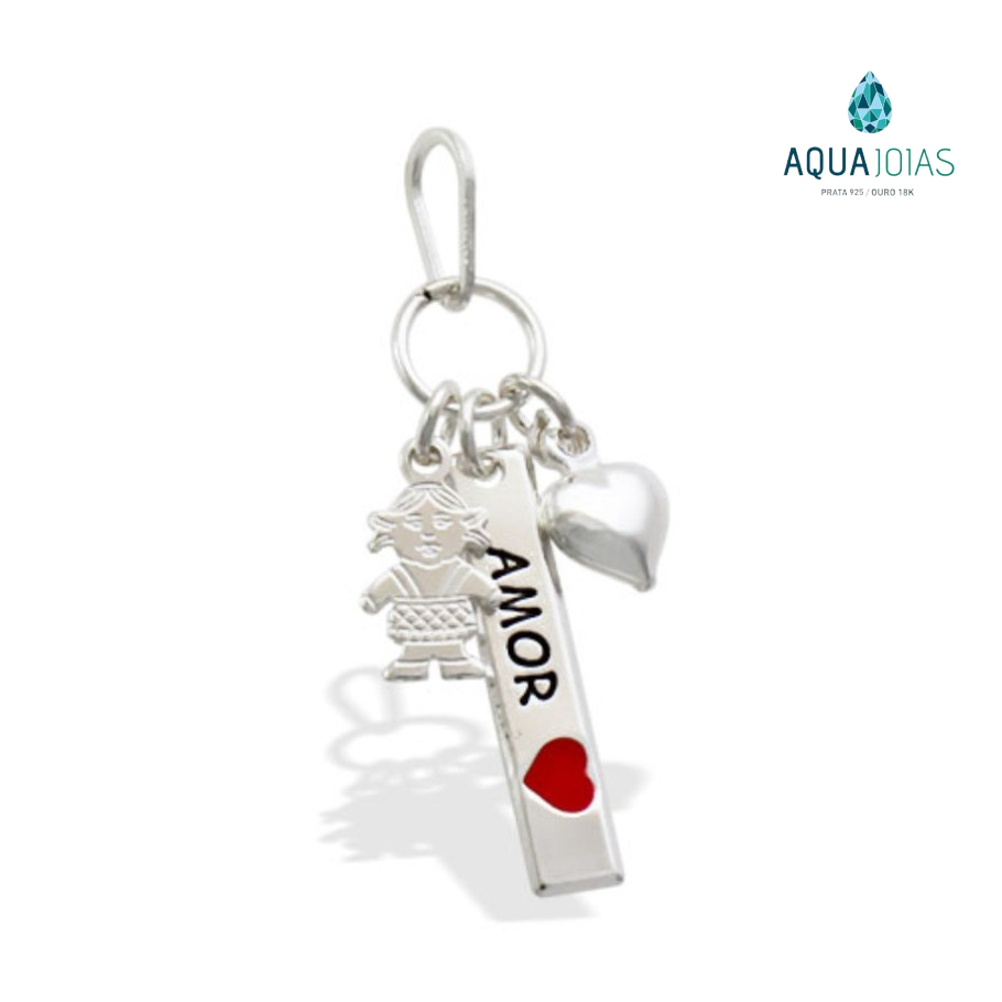 Pingente Patua filha e amor Prata 925 em Oferta na Shopee