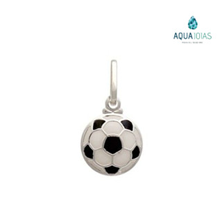 Pingente bola de futebol prata 925