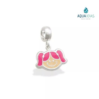 Berloque menina filha prata 925
