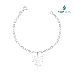 Pulseira Menina Pendente prata 925