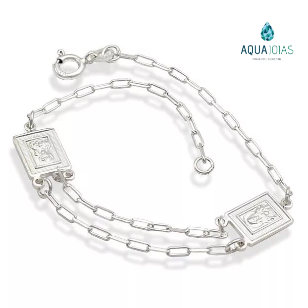 Terço de mão com Nossa Sra do Carmo e Sagrado coração de Jesus prata 925 em Oferta na Shopee