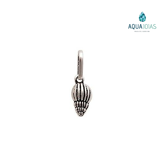 Pingente em prata 925 bali caracol marinho mini em Oferta na Shopee