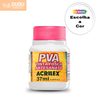 Tinta Fosca Artesanato Pva 37ml - Escolha a Cor - Acrilex em Oferta na Shopee