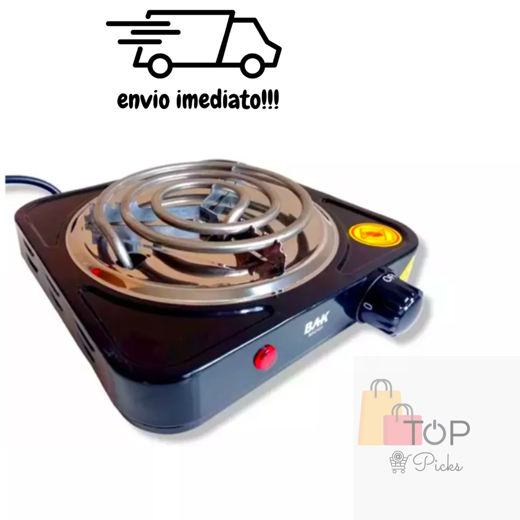 Fogão Fogareiro Elétrico Portátil 1 Boca 110V Fogão Portátil de Mesa Camping Importado