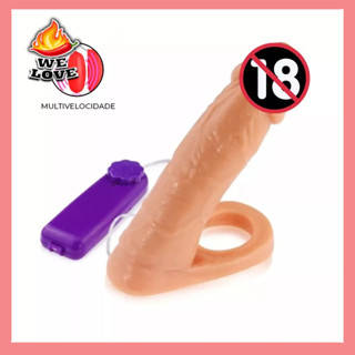 Anel Companheiro Vibrador Dupla Penetracao Peniano Plug Sexshop