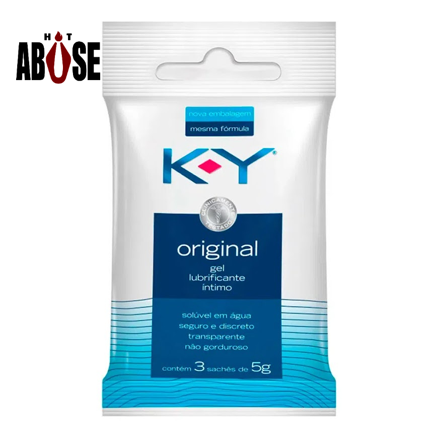 Ky Gel Lubrificante Intimo K-y Base Agua Sache 5g Com 100 Un