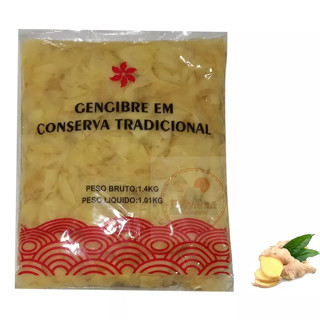 Conserva de Gengibre Fatiado Shoga Gari 1kg