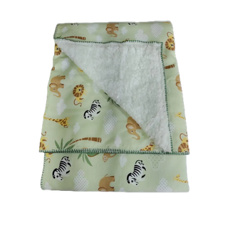 Coberdrom Edredom Infantil de Berço Manta Com Sherpa diversas estampas. Tamanho GRANDE 1M x 0.80M