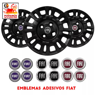 Calota Preta Aro 13 Palio Fire Economy Uno Mille Siena em Oferta na Shopee