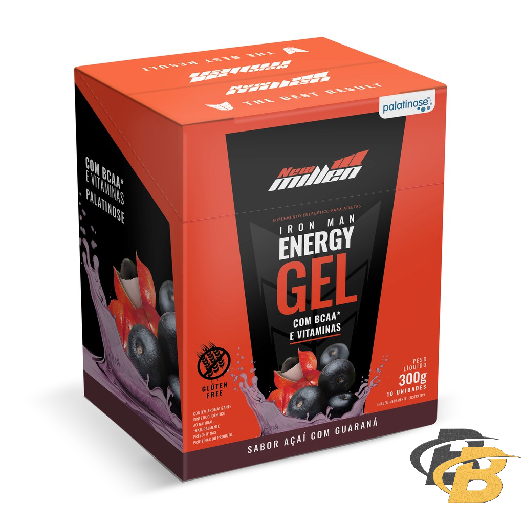 Energy Gel Energético - Cx c/ 10 sachês - New Millen - Health