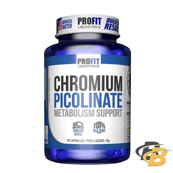 Picolinato De Cromo 60 capsulas Chromium Picolinate - Profit - Health