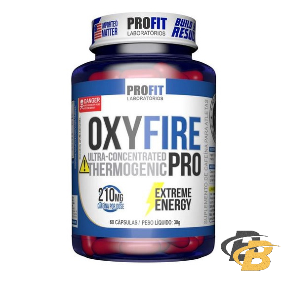 Cafeína Oxy Fire Pro - 60 Capsulas - Profit Labs - Health