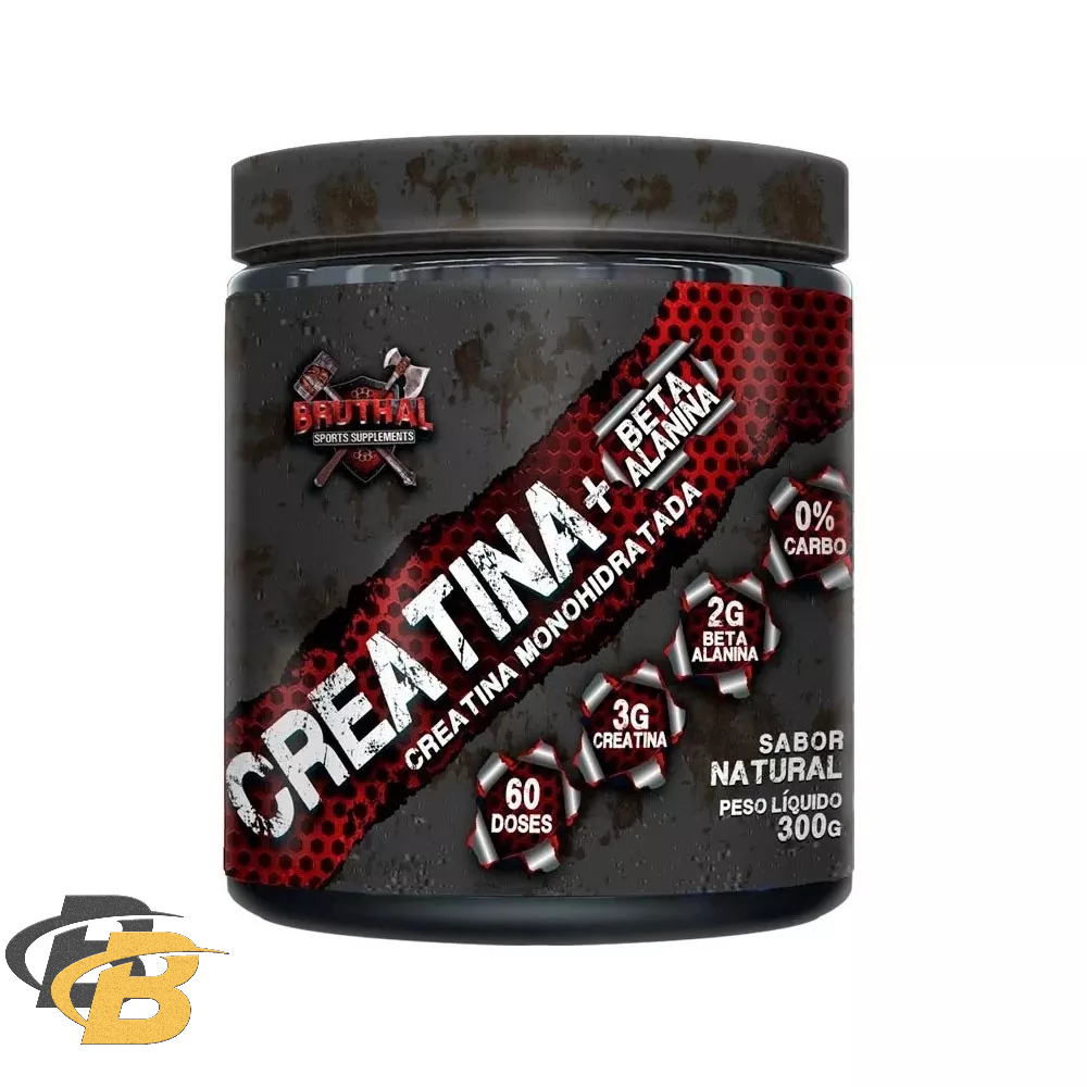 Creatina com Beta Alanina 300g - Bruthal Sports - Health