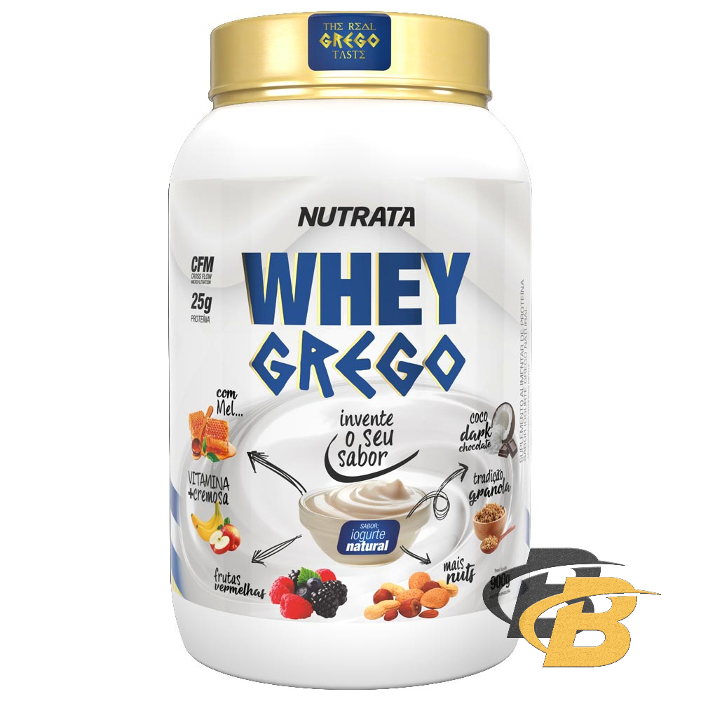 Whey Protein concentrado Grego - 900g - Nutrata