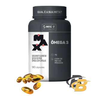 Oleo de Peixe Omega 3 - 90 Cápsulas - Max Titanium em Oferta na Shopee