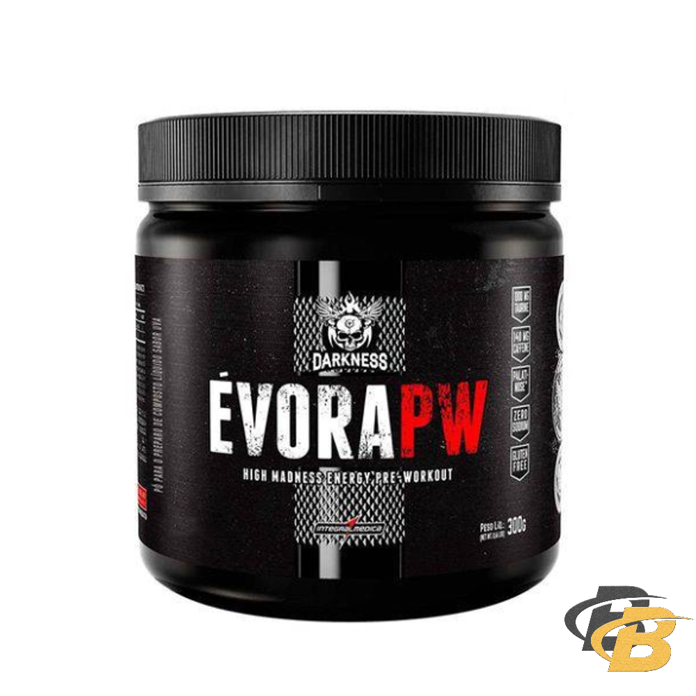 Pré Treino Évora Pw Darkness - 300g - Integral Médica - Health