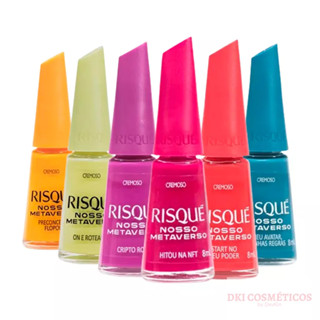 Kit 6 Esmaltes Risque Coleção Nosso Metaverso
