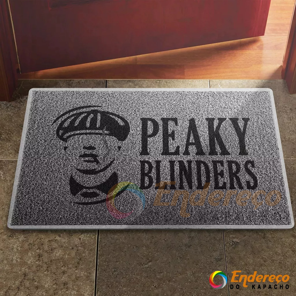 Tapete Capacho Peaky Blinders Thomas Michael Shelby Decoração Porta Quarto
