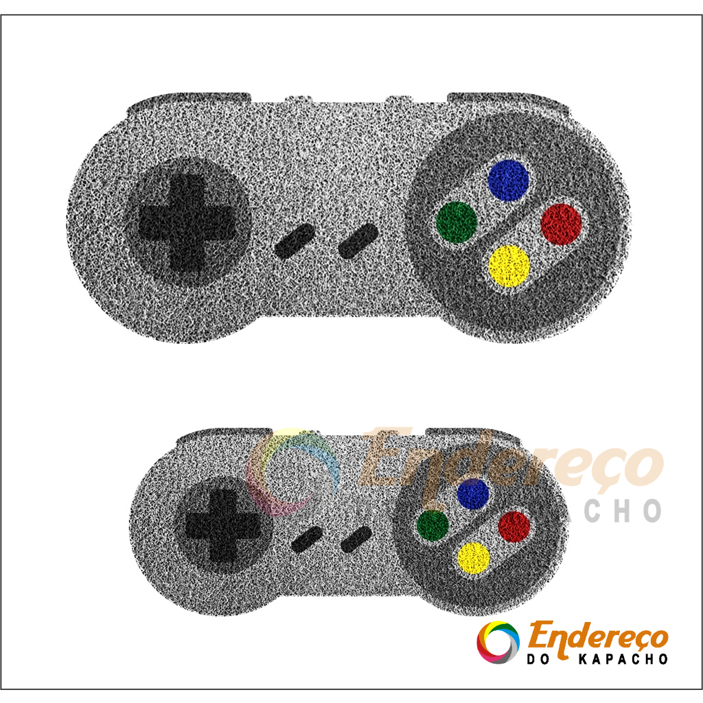 Tapete / Capacho Controle Super Nintendo 90x40 e 70x30 Decoração Porta Quarto