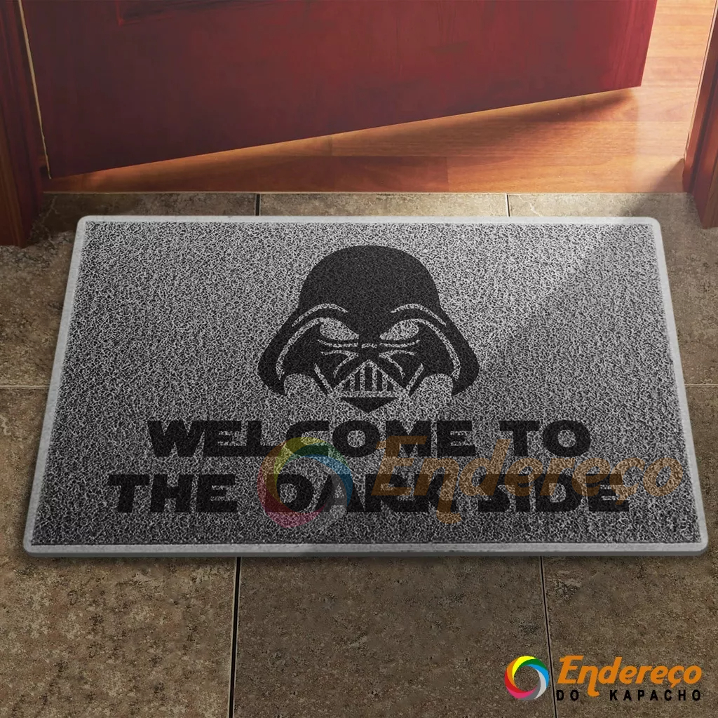 Tapete / Capacho Welcome to The Dark Side Decoração Porta Quarto
