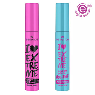 KIT dupla de Máscara de cílios Rimel I Love extreme Crazy Volume e Máscara de cílios Rimel I Love Extreme WaterProof essence