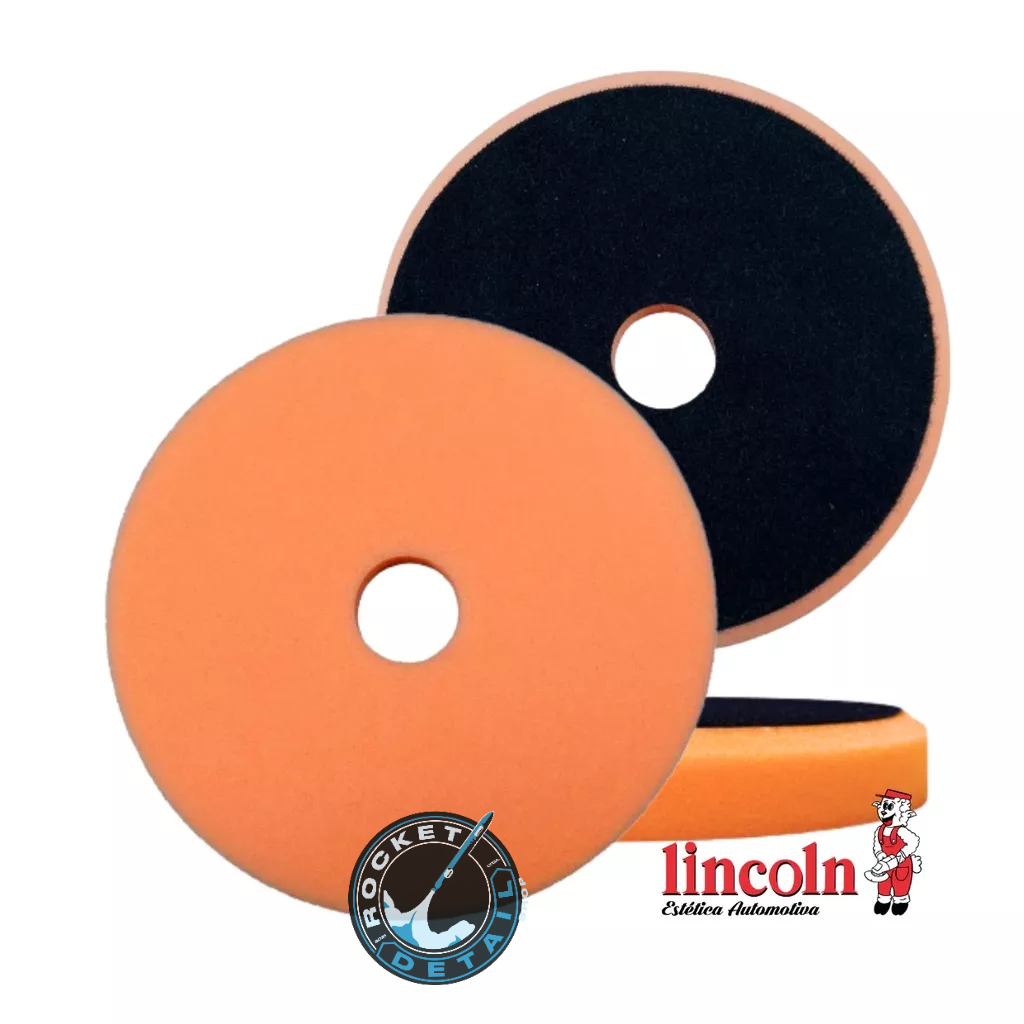 Boina Flat Espuma 6” - Laranja - Corte Leve / Refino - Lincoln