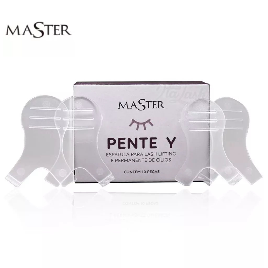 Pente Y Master Espátula para lash lifting e permanente 10un