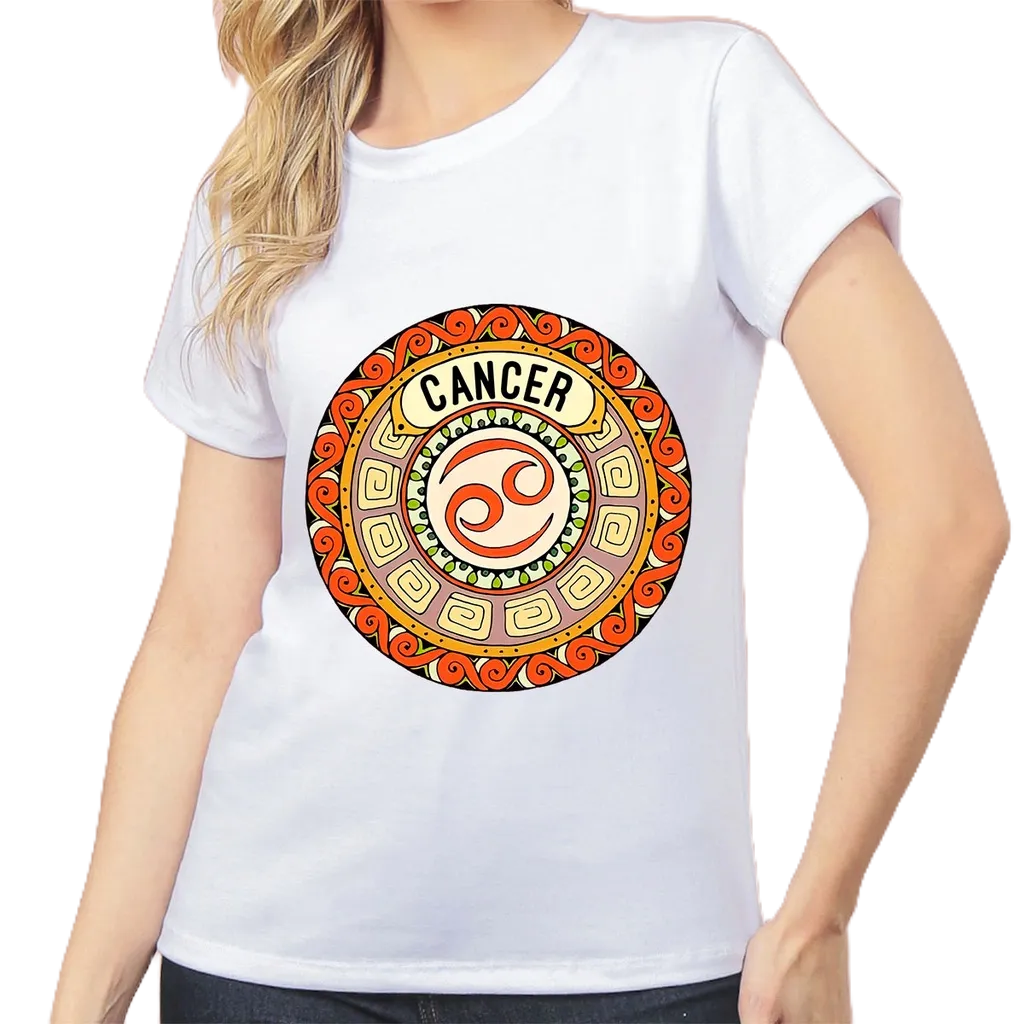 Imagem Blusinha Feminina TShirt Horóscopo Camiseta Signos Mandala