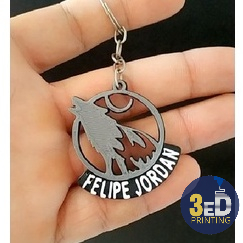 Kit 100 Chaveiros Lobo personalizado - Impressão 3D